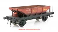 4362 Heljan Catfish Ballast Hopper Wagon number DB992661 in BR Gulf Red livery - weathered